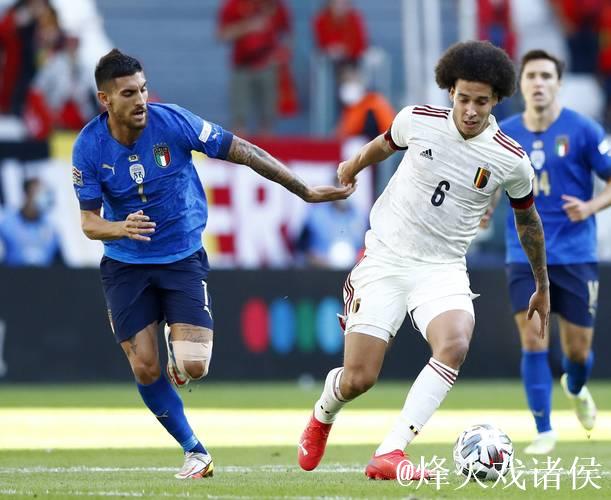 欧国联-佩莱格里尼染红离场 意大利与比利时2-2战平